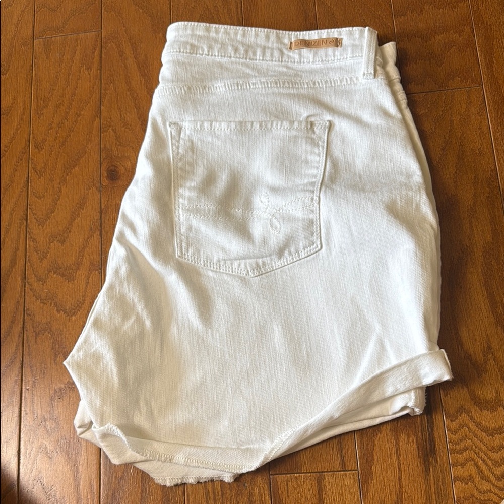 Denizen from Levi's White Jean Shorts Casual Style